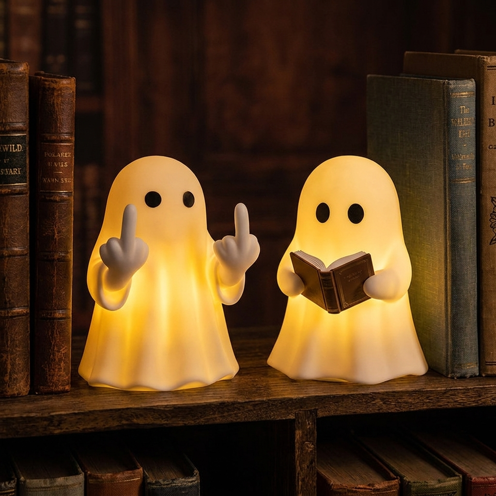 The Honest Ghost™ — Tap-to-Glow Night Light