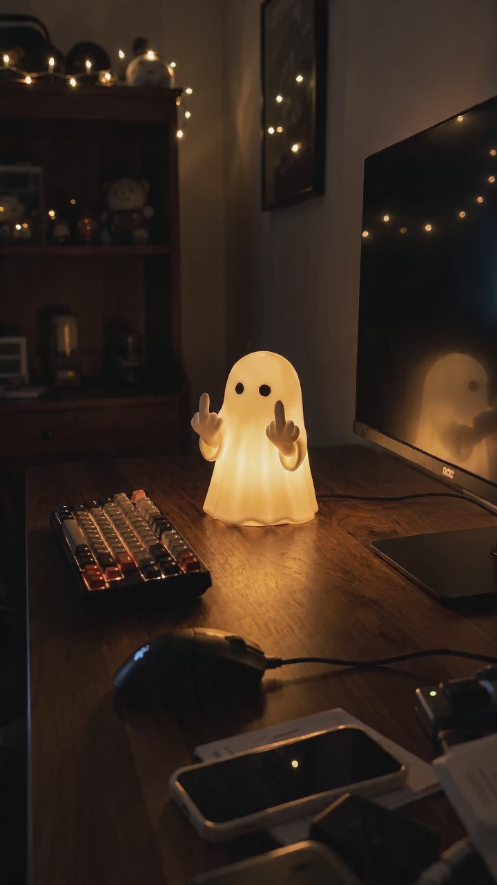 The Honest Ghost™ — Tap-to-Glow Night Light